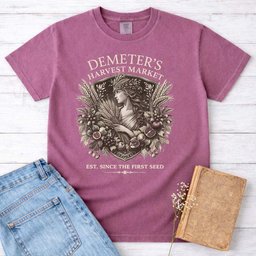 Demeters Harvest Market Tee Gift For Cat Lover
