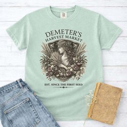 Demeters Harvest Market Tee Gift For Cat Lover