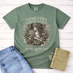 Demeters Harvest Market Tee Gift For Cat Lover