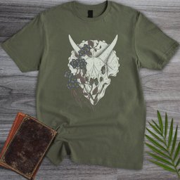 Triceratops Botanical Relic T Shirt Gift For Dinosaur Lover