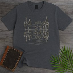 Starlit Mirror Spinosaurus T Shirt Gift For Nature Lover