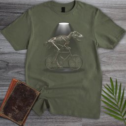 T Rex Fossil Biker T Shirt Gift For Dinosaur Lover