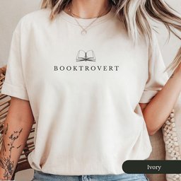Booktrovert Book Shirt T Shirt Gift For Cat Lover