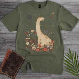 Vintage Floral Longneck T-shirt