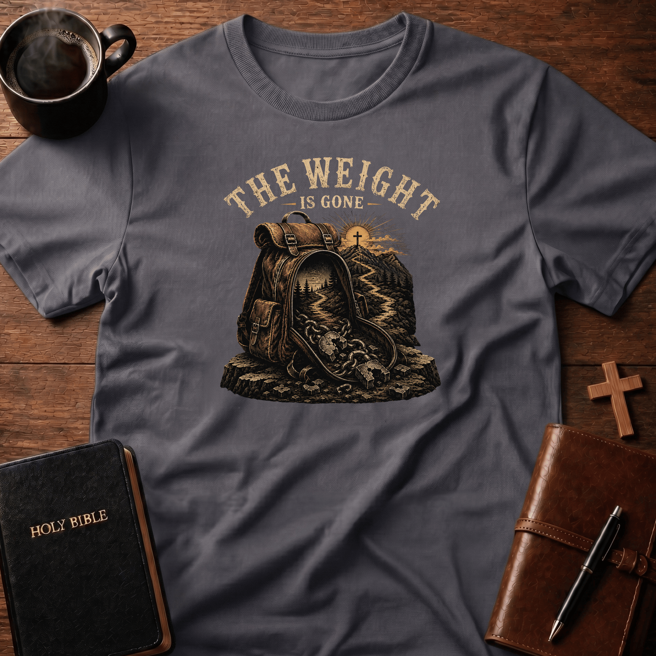 Backpack T Shirt Gift For Christian