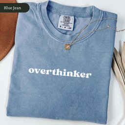 Minimalist Overthinker Shirt T Shirt Gift For Cat Lover