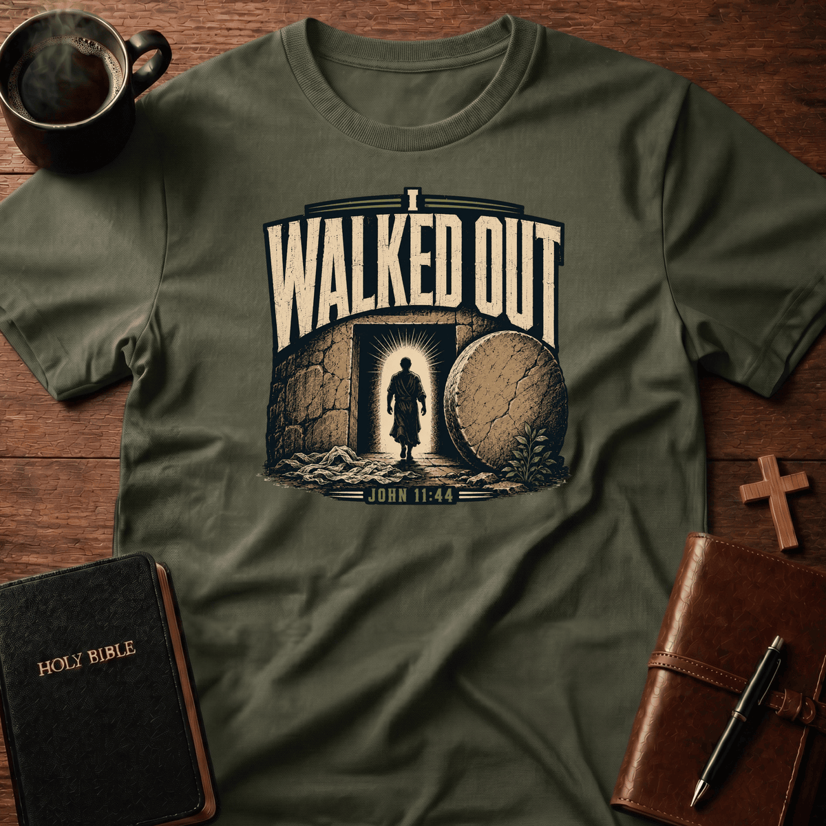 I Walked T Shirt Gift For Christian