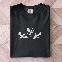Minimalist Dragon Trio Tee Gift For Cat Lover