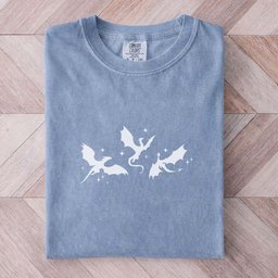 Minimalist Dragon Trio Tee Gift For Cat Lover