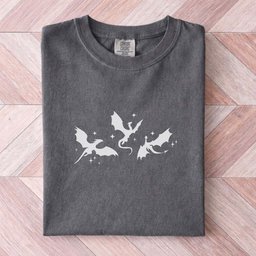 Minimalist Dragon Trio Tee Gift For Cat Lover