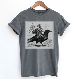 Medieval Knight Crow Rider Shirt T Shirt Gift For Cat Lover