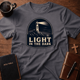 Light In Dark T Shirt Gift For Christian