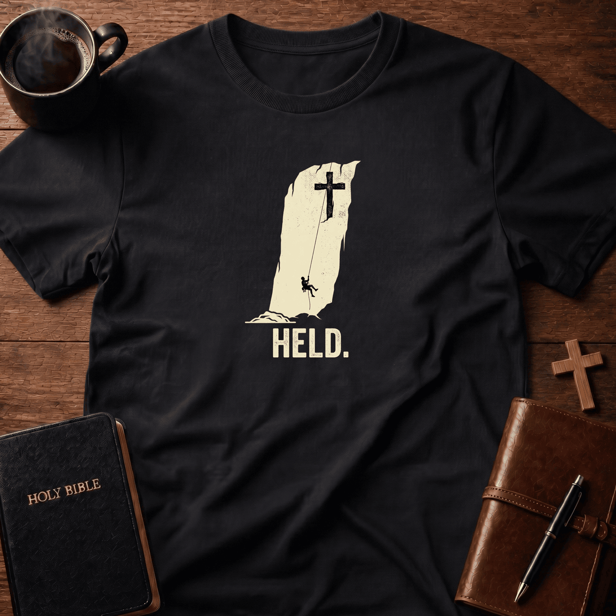 Held Rope T Shirt Gift For Christian