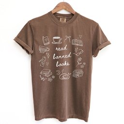 Read Banned Books Doodle Shirt T Shirt Gift For Cat Lover
