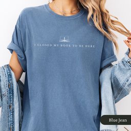 I Closed My Book To Be Here Shirt T Shirt Gift For Cat Lover
