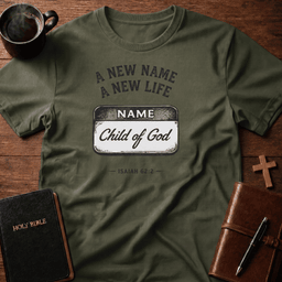 New Name T Shirt Gift For Christian