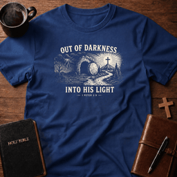 Into His Light T Shirt Gift For Christian