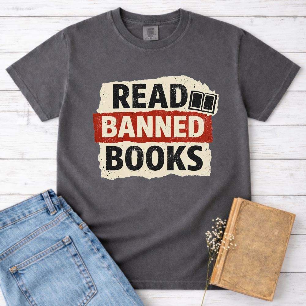 Punk Read Banned Books Tee Gift For Cat Lover