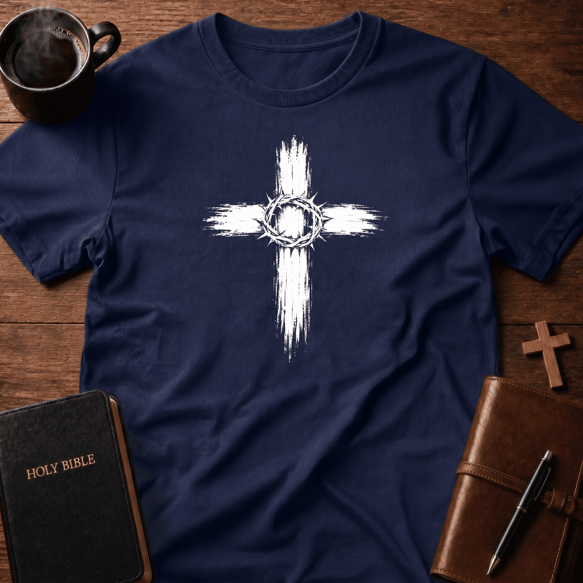 Cross Brush T Shirt Gift For Christian