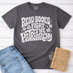 Read Books And Fight The Patriarchy Tee Gift For Cat Lover