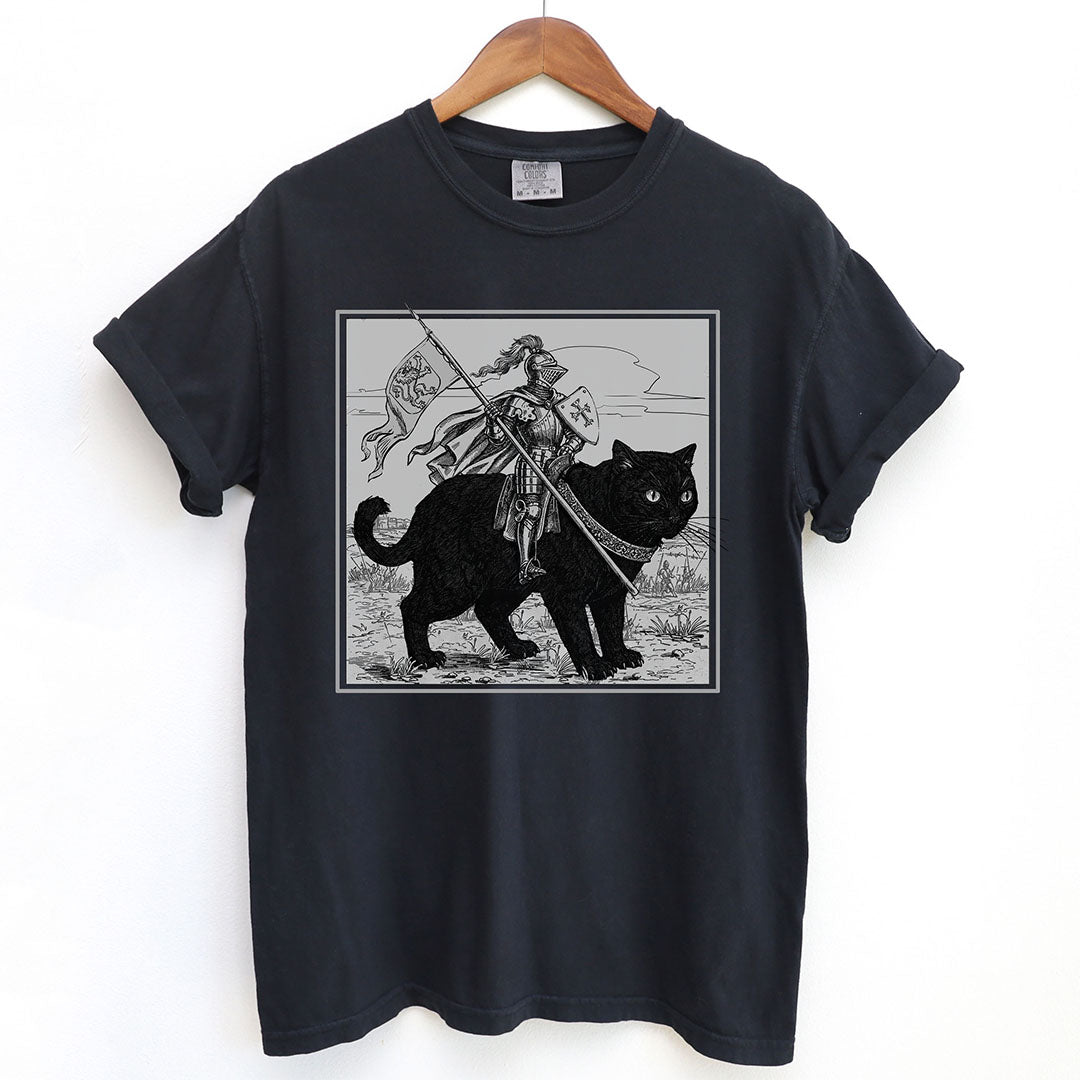 Medieval Knight Cat Rider Shirt T Shirt Gift For Cat Lover