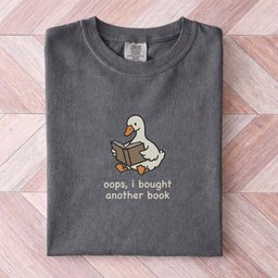 Oops I Bought Another Book Goose Tee Gift For Cat Lover
