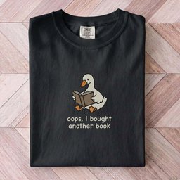 Oops I Bought Another Book Goose Tee Gift For Cat Lover