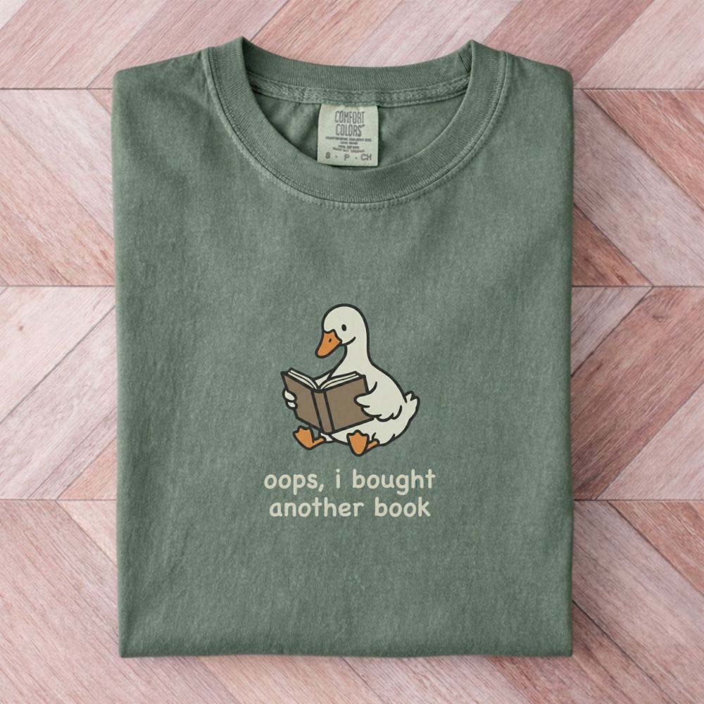 Oops I Bought Another Book Goose Tee Gift For Cat Lover