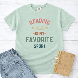 Reading Is My Favorite Sport Rainbow Tee Gift For Cat Lover