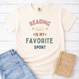 Reading Is My Favorite Sport Rainbow Tee Gift For Cat Lover