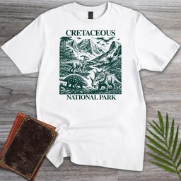 Vintage Cretaceous National Park T Shirt Gift For Nature Lover