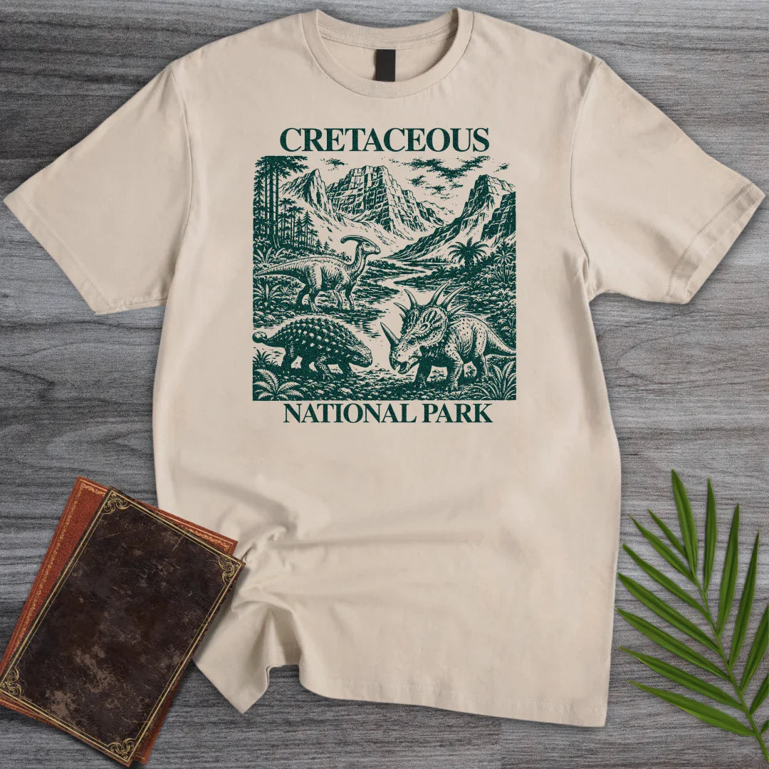 Vintage Cretaceous National Park T Shirt Gift For Nature Lover