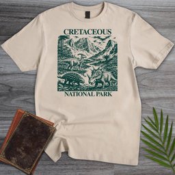 Vintage Cretaceous National Park T Shirt Gift For Nature Lover