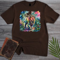 Watercolor Jungle Styracosaurus T Shirt Gift For Nature Lover