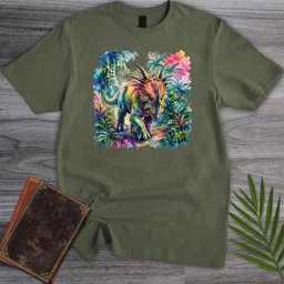 Watercolor Jungle Styracosaurus T Shirt Gift For Nature Lover