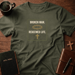 Broken Man T Shirt Gift For Christian