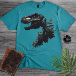 T Rex Nature Forest T Shirt Gift For Dinosaur Lover