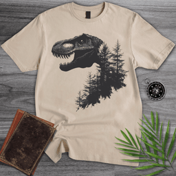 T Rex Nature Forest T Shirt Gift For Dinosaur Lover