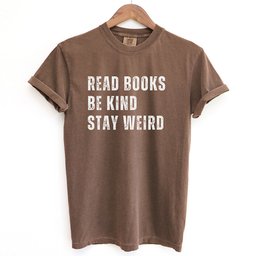 Read Books Be Kind Stay Weird Shirt T Shirt Gift For Cat Lover