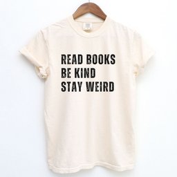 Read Books Be Kind Stay Weird Shirt T Shirt Gift For Cat Lover