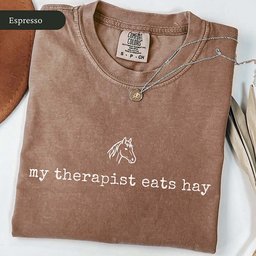 My Therapist Eats Hay T Shirt Gift For Cat Lover