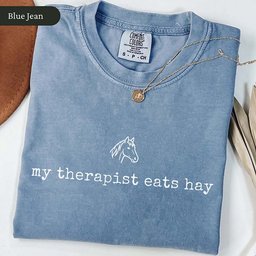 My Therapist Eats Hay T Shirt Gift For Cat Lover