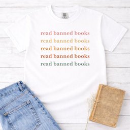 Read Banned Books T Shirt Gift For Cat Lover