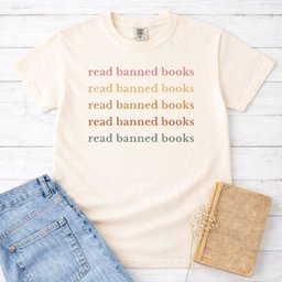 Read Banned Books T Shirt Gift For Cat Lover