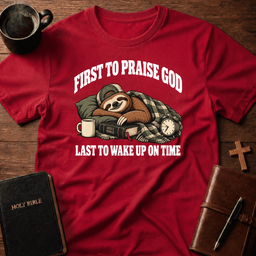 First To T Shirt Gift For Christian