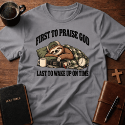 First To T Shirt Gift For Christian