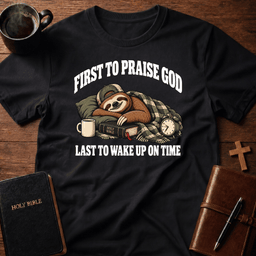 First To T Shirt Gift For Christian