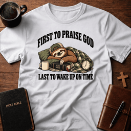 First To T Shirt Gift For Christian