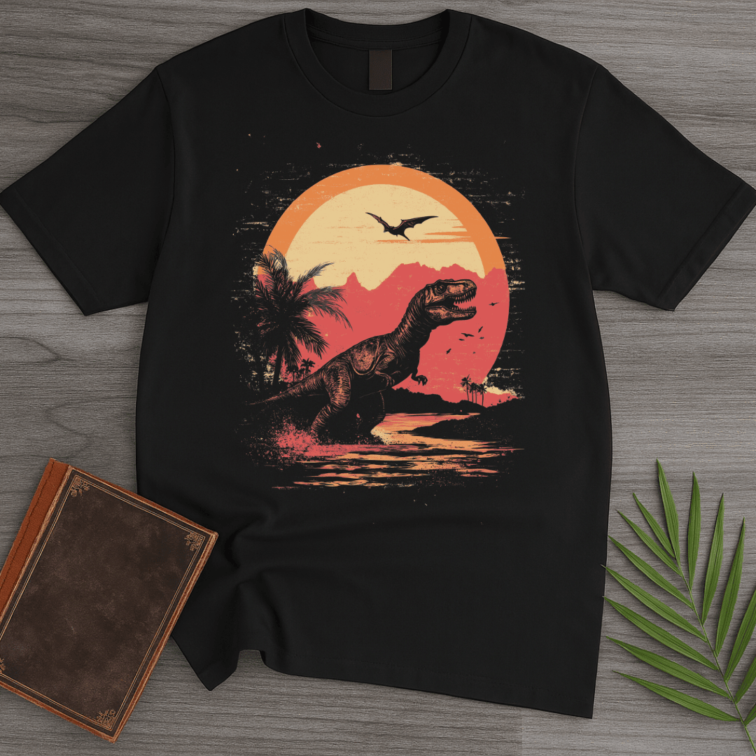 Vintage Mesozoic Retro Jungle T Shirt Gift For Nature Lover