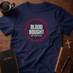 Blood Bought T Shirt Gift For Christian